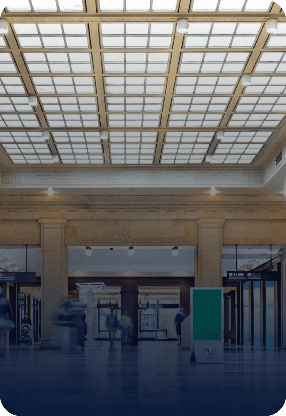 Atrium of a large public institution
